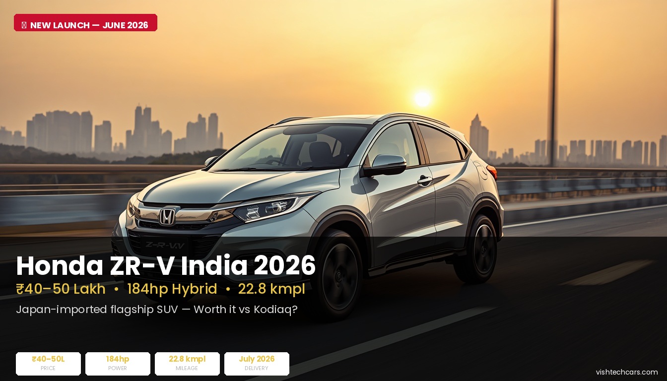 Honda ZR-V 2026 Front Perspective India